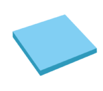 Kraf Yapışkanlı Not Kağıdı 76x76 50 Yp Şeffaf Mavi 7676tr - Görsel 2