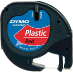 Dymo Şerit Letratag Plastik 12mm X 4mt Kırmızı 721630 59424