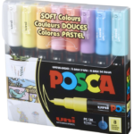 Uni Poster Markörü Posca Set Pc-1m/8c Sc Soft Renk 8 Li