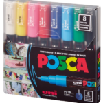 Uni Poster Markörü Posca Set Pc-1m/8c Ana Renk 8 Li