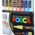Uni Poster Markörü Posca Set Pc-3m/8c 0.9-1.3 Sc Soft Renk 8 Li