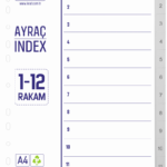 Kraf Seperatör 1012 1-12 Rakam