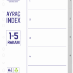 Kraf Seperatör 1005 1-5 Rakam