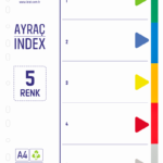Kraf Seperatör 1005r 5 Renk