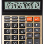 Kraf Hesap Makinesi Masaüstü 12 Hane Hm-175 Gd Altın