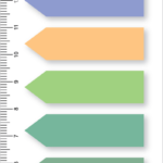 Kraf Index Fılm (pp) 12x44mm Ok Şekilli 10 Renk X 20 Yp 51245