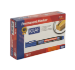 Kraf Permanent Markör Kesik Uc 230 Mavi - Görsel 6