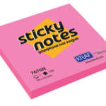 Kraf Yapışkanlı Not Kağıdı 76x76 Neon Pembe 7676n-pk