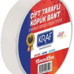 Kraf Çift Taraflı Köpük Bant 15mm X 5m 5015g