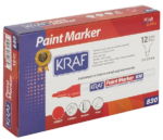 Kraf Paınt Markör 830 Kırmızı - Görsel 5