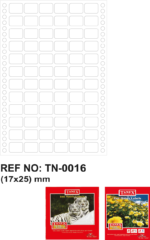 Tanex Bilgisayar Etiketi Tw-0016 17 X 25 Mm 6 Lı - Görsel 2