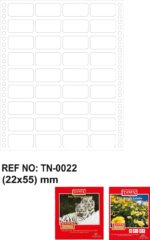Tanex Bilgisayar Etiketi Tw-0022 22 X 55 Mm 3 Lü - Görsel 2