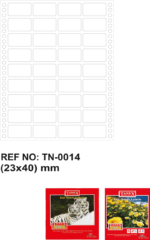 Tanex Bilgisayar Etiketi Tw-0014 23 X 40 Mm 4 Lü - Görsel 2