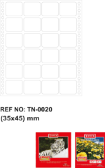 Tanex Bilgisayar Etiketi Tw-0020 35 X 45 Mm 4 Lü - Görsel 2