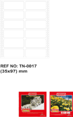 Tanex Bilgisayar Etiketi Tw-0017 35 X 97 Mm 2 Li - Görsel 2