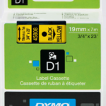 Dymo Şerit D1 19mm X 7mt Sarı/siyah 720880 45808