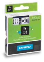 Dymo Şerit D1 9mm X 7mt Beyaz/siyah 720680 40913-41913