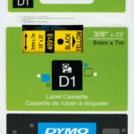 Dymo Şerit D1 9mm X 7mt Sarı/siyah 720730 40918