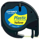 Dymo Şerit Letratag Plastik 12mm X 4mt Sarı 721620 59423