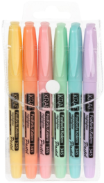 Kraf Fosforlu Kalem Pastel Kalem Tipi 345 6 Lı - Görsel 3
