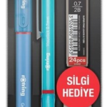 Rotring Versatil Kalem Visuclick + Jel 0.7 Okul Seti Mavi
