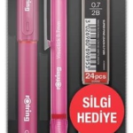 Rotring Versatil Kalem Visuclick + Jel 0.7 Okul Seti Pembe