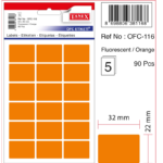 Tanex Ofis Etiketi Ofc-116 Flo Turuncu