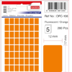 Tanex Ofis Etiketi Ofc-106 Florasan Turuncu