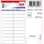 Tanex Ofis Etiketi Ofc-109 Beyaz