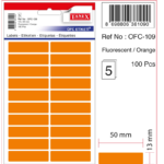 Tanex Ofis Etiketi Ofc-109 Florasan Turuncu