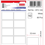 Tanex Ofis Etiketi Ofc-120 Beyaz