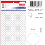 Tanex Ofis Etiketi Ofc-127 Beyaz