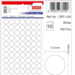 Tanex Ofis Etiketi Ofc-129 Beyaz