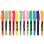 Kraf Fosforlu Kalem Tipi 340/345-12 12 Li ( 6 Pastel+6 Parlak Renk ) - Görsel 4