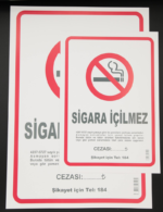 Dilman Sigara Içilmez Levhası 50x70 24 Lü 3124 - Görsel 2