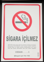 Dilman Sigara Içilmez Levhası 50x70 24 Lü 3124 - Görsel 3
