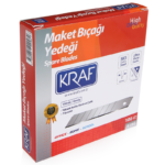 Kraf Maket Bıçağı Yedeği Geniş Ultra Karbon Çelik Sk5 100 Lü 619g - Görsel 4