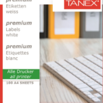 Tanex Laser Etiket Tw-2000 210 X 297 Mm ( 1 ) 100 Lü