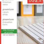 Tanex Laser Etiket Tw-2514 105 X 38 Mm ( 14 ) 100 Lü