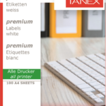 Tanex Laser Etiket Tw-2028 52.5 X 41 Mm 100 Lü