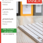 Tanex Laser Etiket Tw-2116 Cd 116 X 41 Mm ( 2 ) 100 Lü