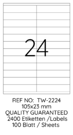 Tanex Laser Etiket Tw-2224 105 X 23 Mm 100 Lü - Görsel 2