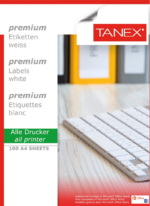 Tanex Laser Etiket Tw-2108 192 X 34 Mm 100 Lü