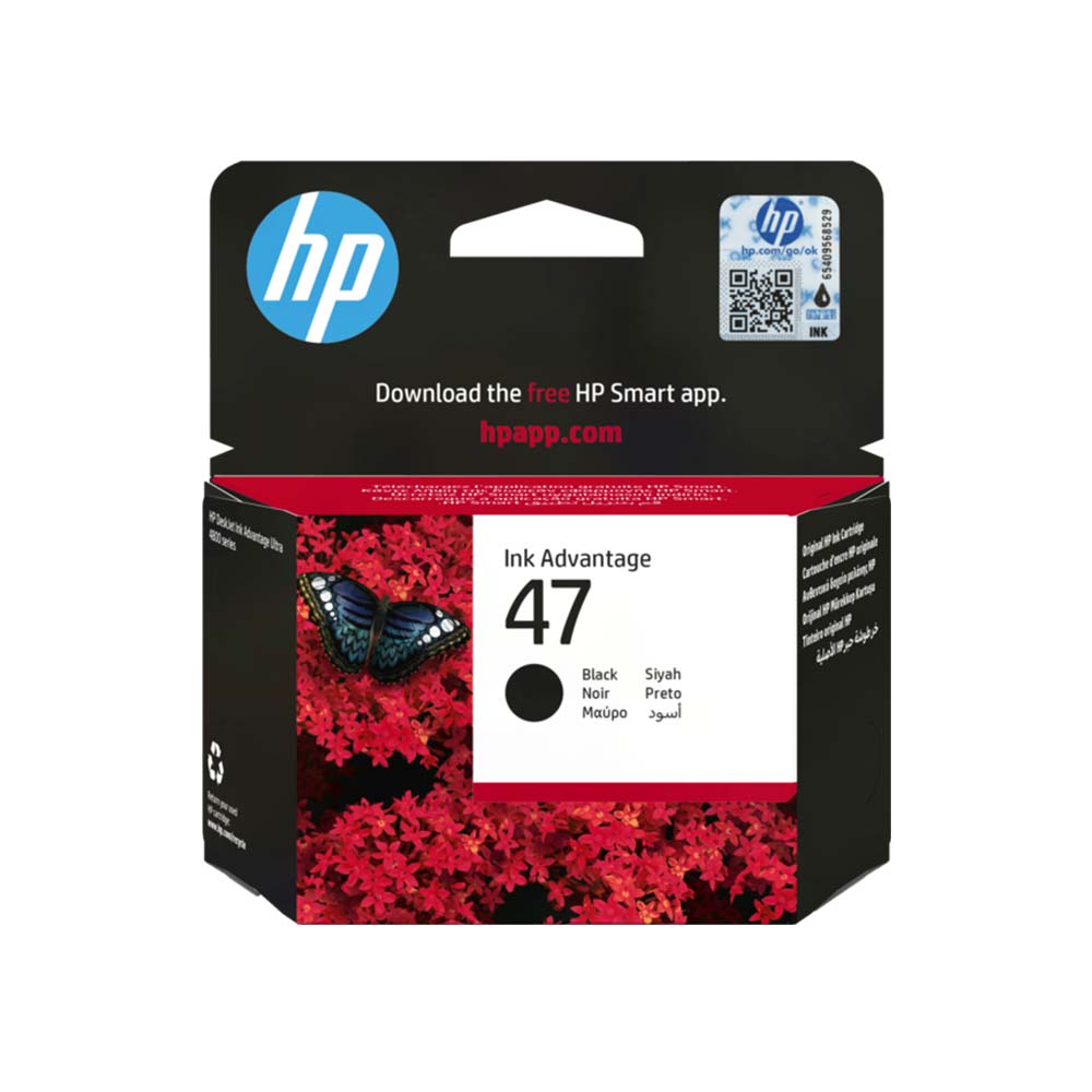 hp-6ZD21AE HP 47 6ZD21AE Siyah Kartuş Orijinal - Görsel 1