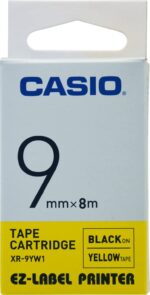 Casio Xr-9yw1 Etiket Yazıcısı Kartuşu Sarı Zemin Üzerine Siyah Baskı 9mm x 8 Metre - Görsel 2