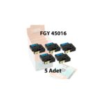 Dymo D1 Muadil Etiket Plastik Mavi - 12 mm x 7 mt - 45016 - Eko Paket 5'li