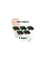 Dymo D1 Muadil Etiket Plastik Yeşil 12 mm x 7 mt 45019 - 5 li Eko Paket