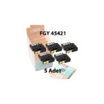 Dymo D1 Muadil Etiket Kagıt Beyaz - 12 mm x 7 mt - 45421 - Eko Paket 5'li