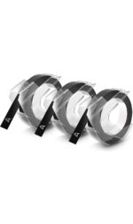 Dymo Junior / Omega Siyah 3'lü Yedek Şerit - Görsel 4