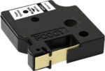 Foogy Dymo D1 Kağıt Şerit Etiket 12 mm 7 mt Beyaz Siyah